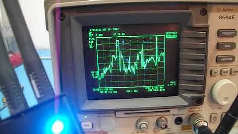 8594E spectrum analyzer with Jammer shown Patentix Ltd