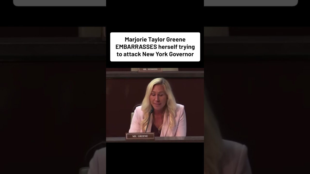 Marjorie Taylor Greene EMBARRASSES herself trying to attack New York Governor