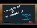 Perbedaan  A Number of vs The Number of | Number vs Amount (Grammar) TBI USM STAN | Structure TOEFL