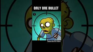 Only ONE Bullet Challenge in Stupid Zombies 😱 #gaming #shorts screenshot 4