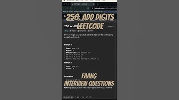 Leetcode 258 - Add Digits #leetcode #python #faang #codinginterview #programming  #leetcodepython