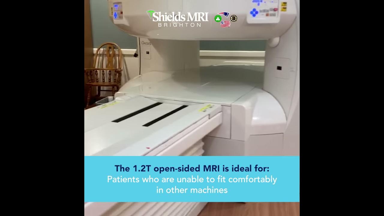 what does an open sided mri machine look like