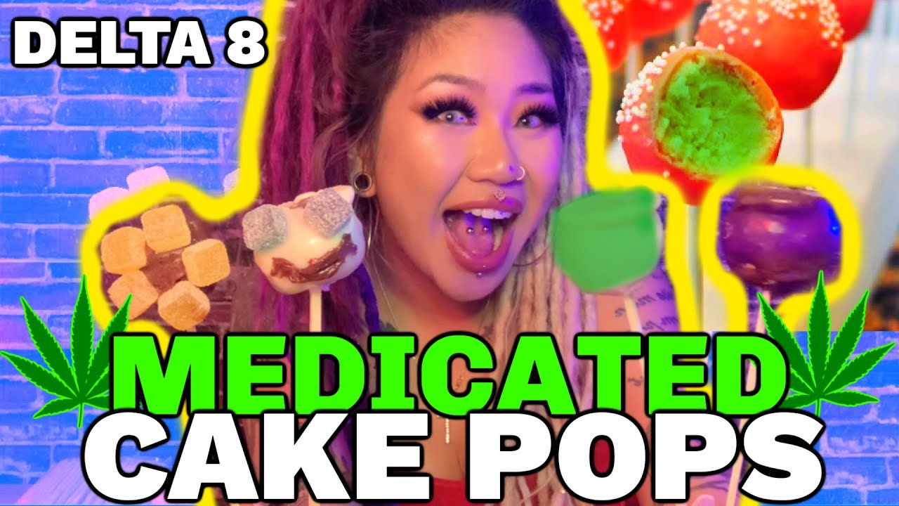 HOW TO MAKE MEDICATED CAKE POPS🍭🍰ft Delta 8 *this was INSANE*| Kimmy Tan