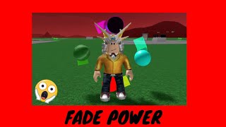 *NEW* Showcasing FADE POWER in Ultra Power Tycoon - Roblox