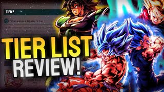 THE NEW BEST UNITS IN THE GAME!! Gamepress Tier List Review! (Dragon Ball LEGENDS Guide)