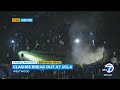 Protesters fighting throwing objects as clashes erupt at ucla