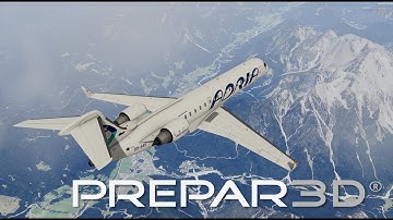 Prepar3d V5.2 Update Aerosoft CRJ Pro Landing at Ljubljana Airport LJLJ 4K