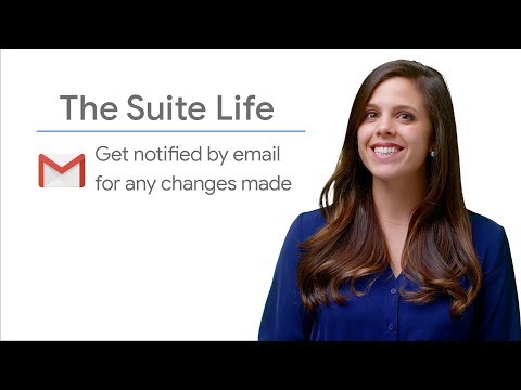 Gmail notifications for changes made in Google Sheets