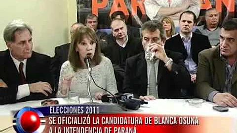 Se oficializ la candidatura de Blanca Osuna a la i...