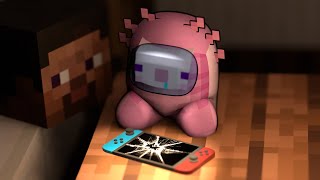 👿Among us Axolotl broke Nintendo Switch👿 & 1hour Parotter's favorite animation🤪#2