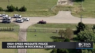 High-Speed Mesquite Police Chase Ends In Rockwall County