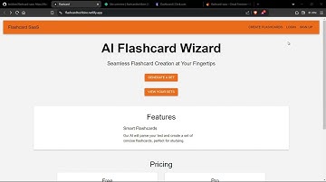Flashcard AI SaaS - Next.js + Clerk/Stripe + Firebase + Gemini + Netlify Project Demo | Source Code