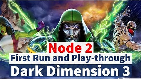 Dark Dimension 3: Node 2 - First Run Attempt! | DD3 Playthrough | Marvel Strike Force - Free to Play