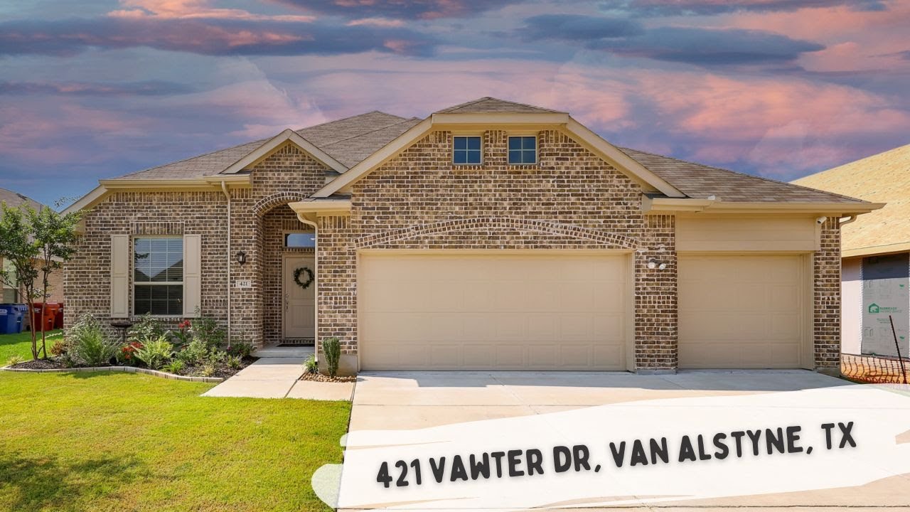 421 Vawter Dr, Van Alstyne, TX House for Sale YouTube