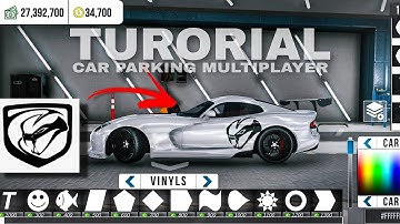 VIPER SNAKE LOGO | TUTORIAL | Car parking multiplayer