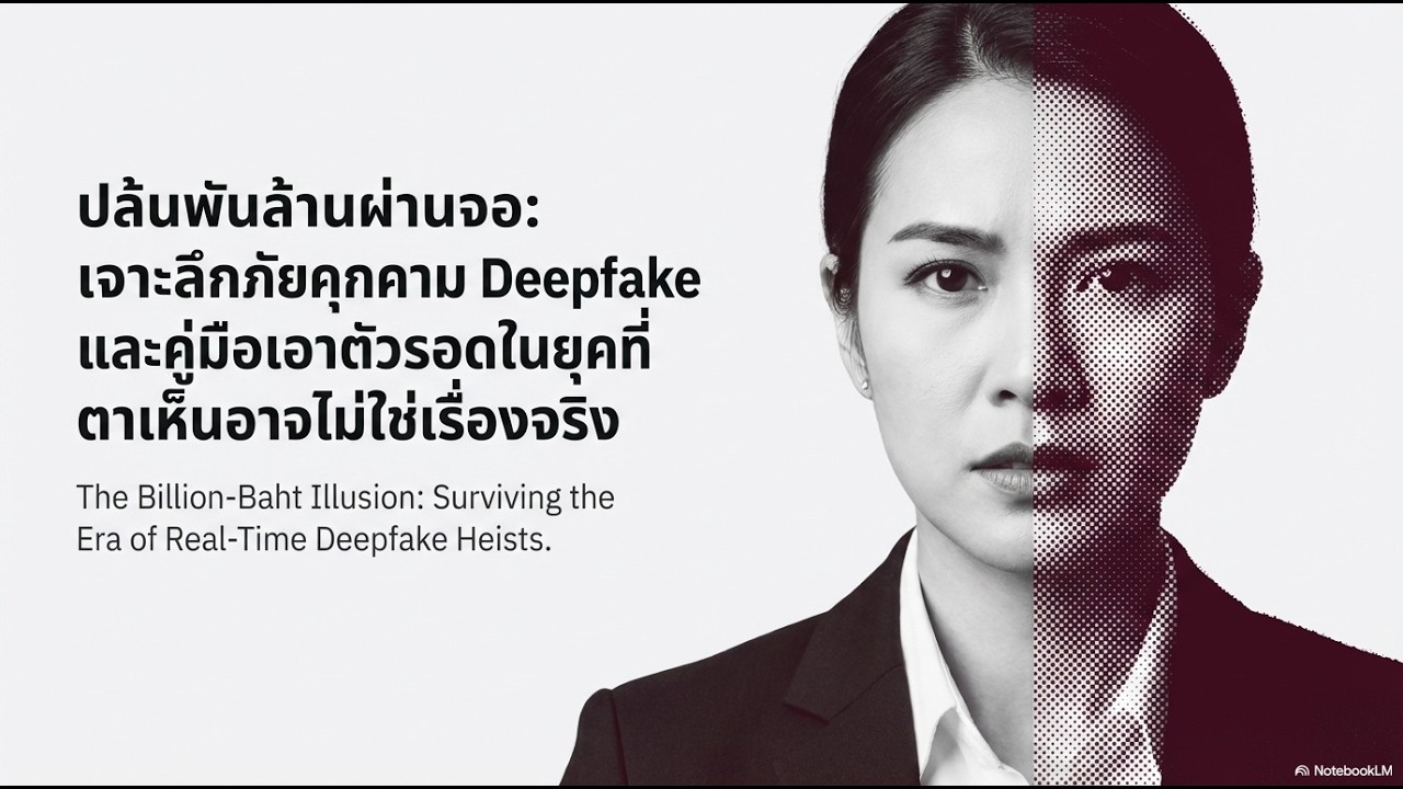 แฉกลลวง Deepfake Real time ปลอมหน้าเข้าประชุมออนไลน์ปล้นบริษัทพันล้าน! : อาจารย์เอ มีเรื่องเล่า!