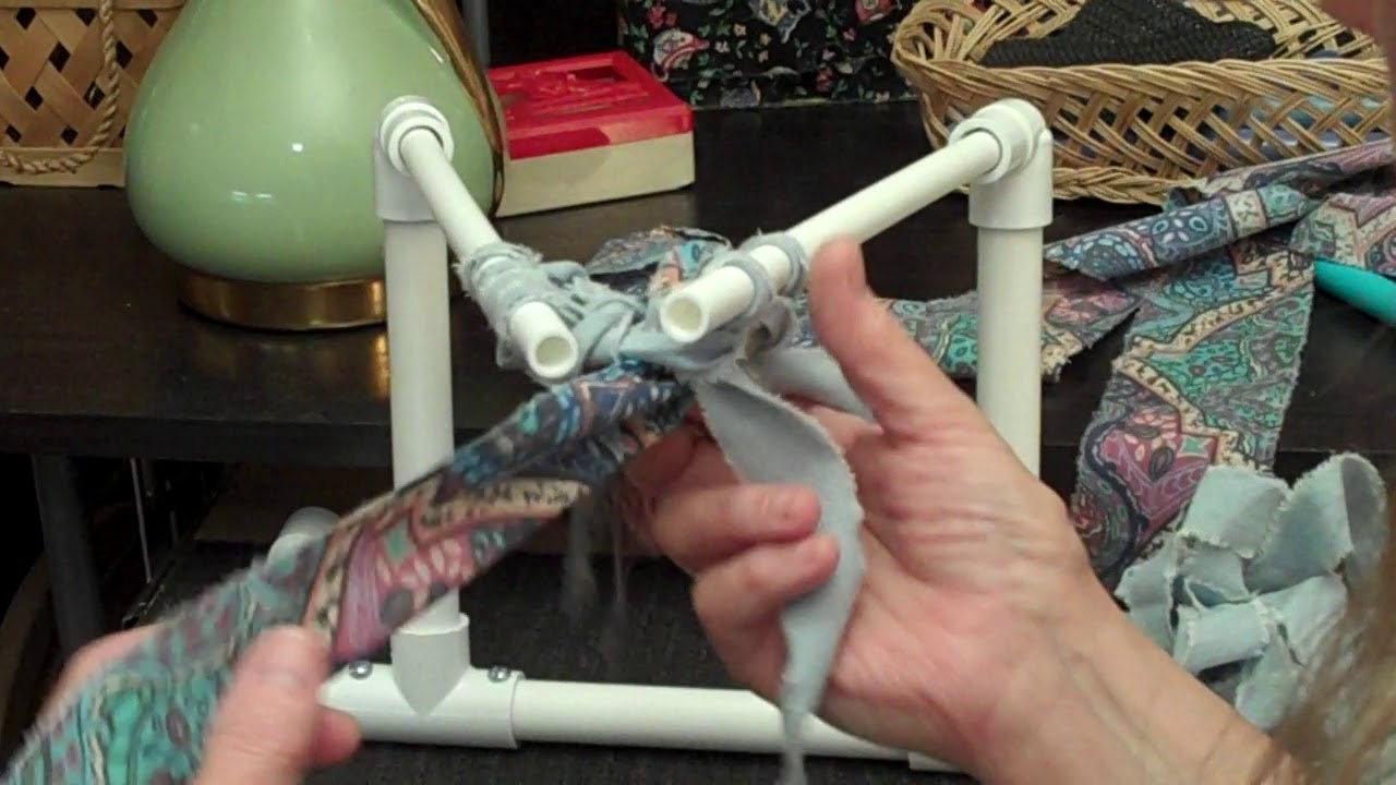 Lesson 40 Tabby (Basic) Weave Knit and Woven Rag Rug YouTube