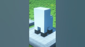 Minecraft Easiest Small Sheep Statue #shorts