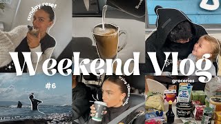 #6 cosy weekend vlog | trying 7-Eleven coffee, Sunday reset, groceries + more