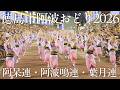【阿波踊り】THE AWAODORI 2026 阿呆連・阿波鳴連・葉月連|特別観覧席から迫る本場の熱気 | Awaodori in Tokushima, Japan