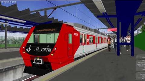 OpenBVE - Linha 11 Coral trecho entre ESTUDANTES X SUZANO na Série 9000 CPTM