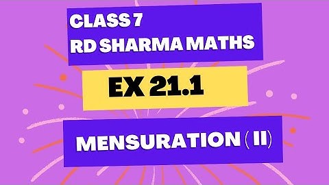 ex 21.1 rd sharma maths class 7// ch 21 mensuration 2 (circles) // @activebeing