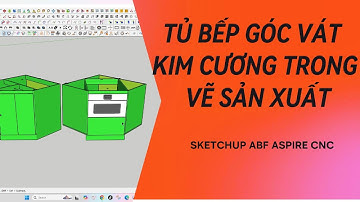 TỦ BẾP GÓC VÁT KIM  CƯƠNG TRONG VẼ SẢN XUẤT