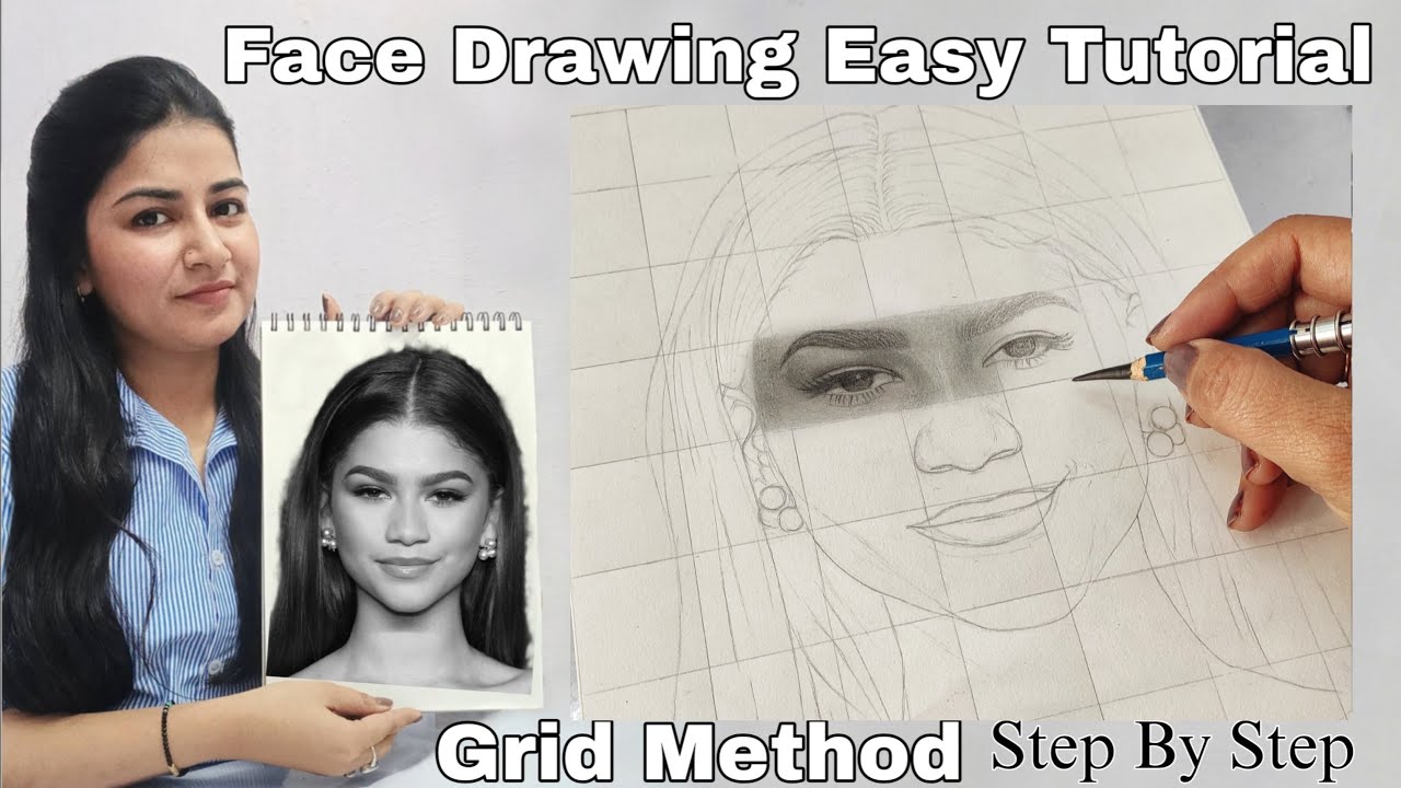 Face Drawing Easy Tutorial || part - 3