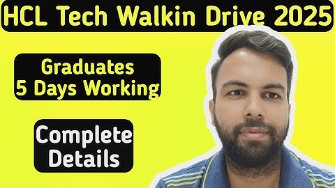 HCL Tech Mega Walkin Drive 2025 |  Direct Walkin Interview 2025 | HCL Tech Noida|Neeraj Bhatia Vlogs