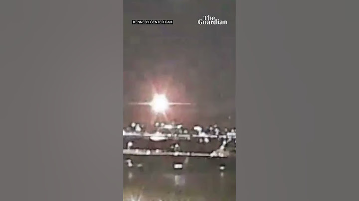 The moment plane with 64 onboard crashes near Washington DC after collision with military helicopter