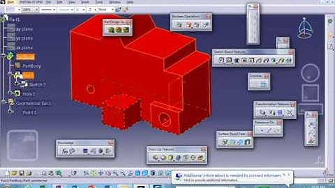 CAD, Video 4 of 7, FR Positioned Sketch, Catia v5, Nader G Zamani
