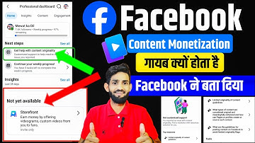 content monetization not showing in facebook | Facebook content monetization not showing 