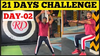 DAY-02/21 Beginner Weight Loss Workout @ Home for 21 Days Challenge | RD Fitness Tamil