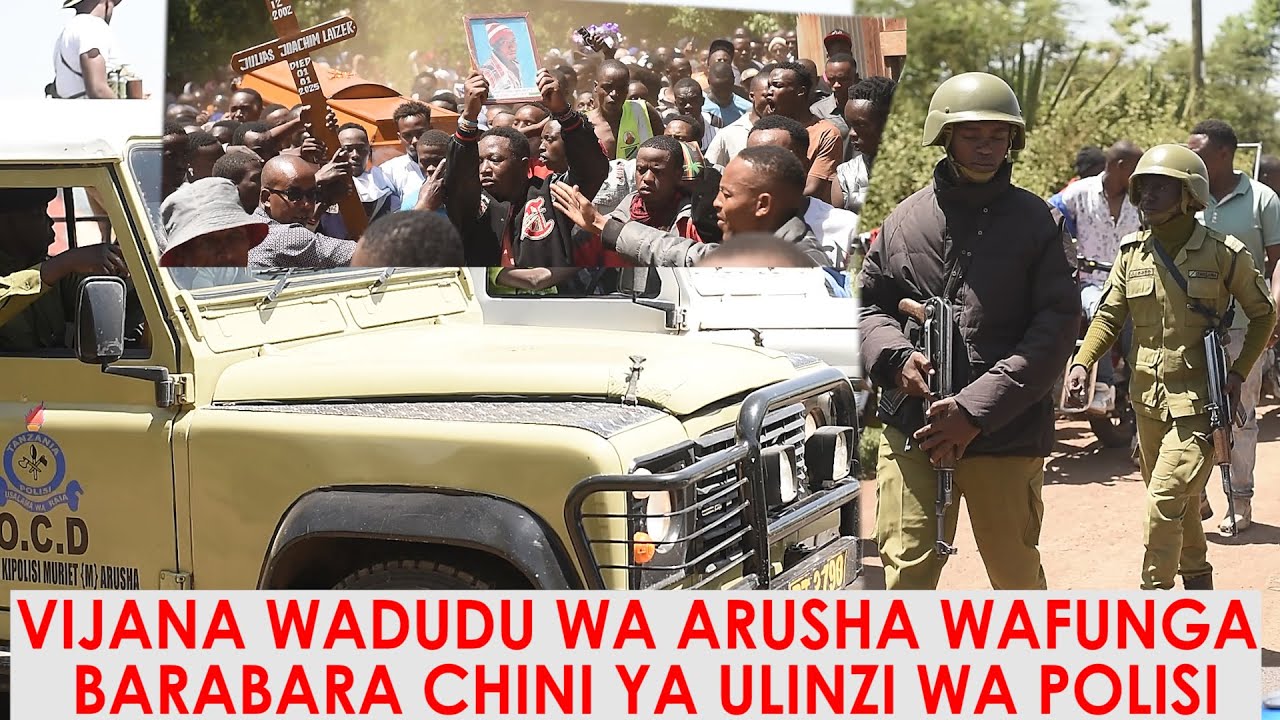 VIJANA WA BODABODA ARUSHA WAFUNGA BARABARA KWENDA KUMZIKA MWENZAO WAPEWA ULINZI MKALI WA POLISI