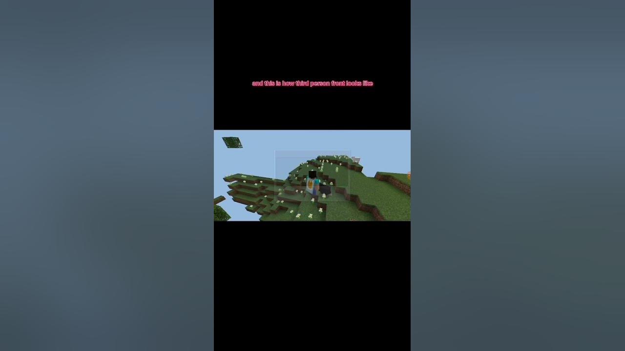 How to third person in minecraft mobile youtube