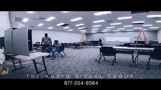 Training Room #1 AV Installation (time lapse) Dallas, Texas. Audio visual Systems integrator.