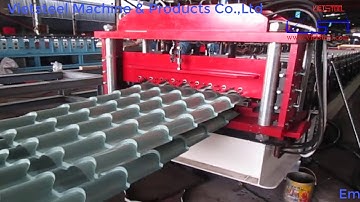 Vietsteel Metcoppo Step Tile Roll Forming Machine | Máy Cán Tôn Sóng Ngói Metcoppo