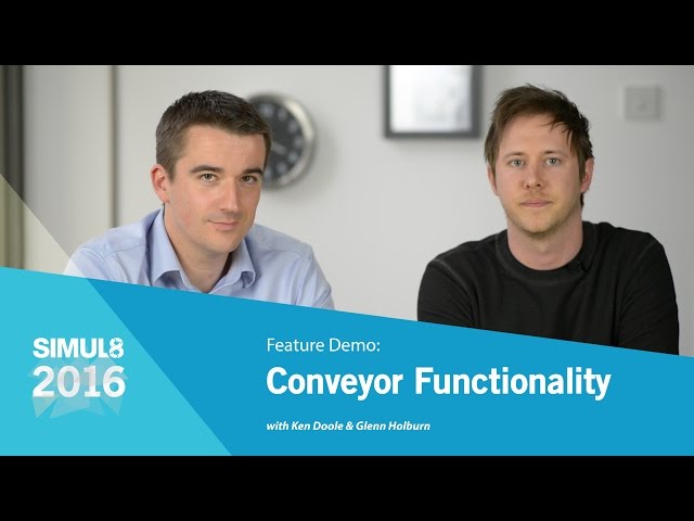 Conveyor Functionality Feature Demo in SIMUL8