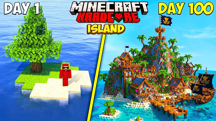 I Survived 100 Days on Deserted Island in Minecraft!