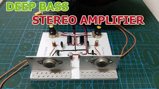 DIY Ultra Deep Bass Stereo Amplifier with 2N3055 Transistor