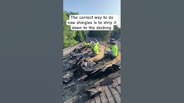 How to remove 2 layers of shingles #roofing #construction #contractor