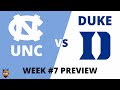 Unc vs duke week 7 preview  2fansinthestands