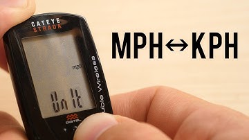 Changing Unit of Measurement | Cateye Strada