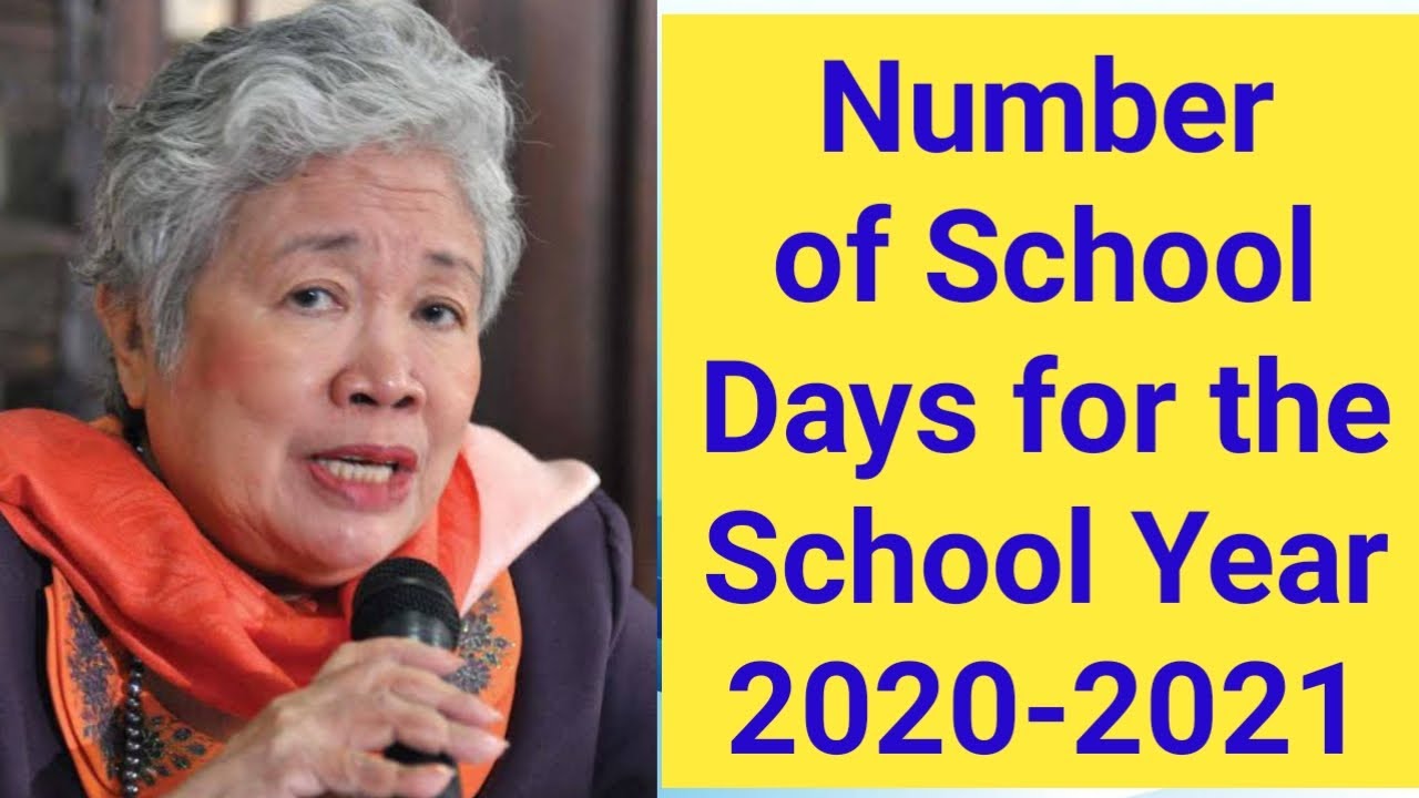 Number Of School Days For The School Year 2020 2021 YouTube Number Of School Days For The School Year 2020 2021 YouTube