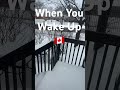 #Morning Vibes | #Snow Heavy in #GTA | #Canada #snow #funny