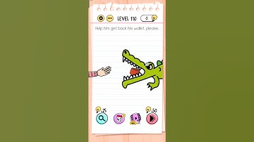 Brain Out Level 110 Challenge!" #relaxingart | Help him get back his wallet, please.