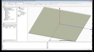 HFSS Tutorial - Modelling a Patch Antenna