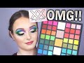 TESTING THE WORLD'S LARGEST RAINBOW EYESHADOW PALETTE