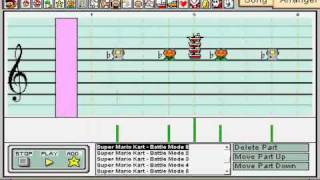 Battle Mode from Super Mario Kart on Mario Paint Composer