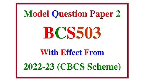 BCS503 model question paper 2 solution || TOC Passing Package